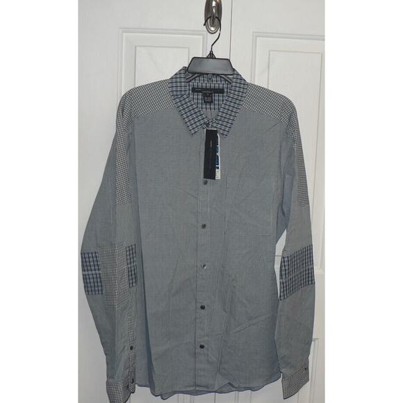 Marc by Marc Jacobs Long Sleeve Shrunken Fit Button Down in Coronet Blue XL $258 - Picture 2 of 4